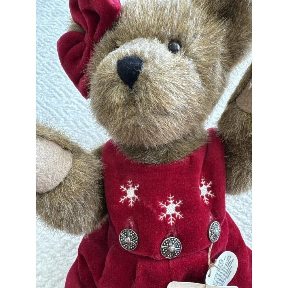 Boyd's Bears The Archive Collection Gwen Marie Bear #912055 Jointed Red Bow 12
